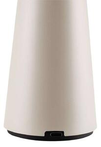Globen Lighting Akumulátorová stolní lampa Cannes, béžová, 26 cm IP44, stmívatelný, Krémová / jantar, Obývací pokoj / jídelna, Plast, Skandinávský