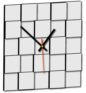 Styesa - Moderní nástěnné hodiny čtverce i černé X0047
