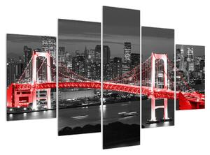 Moderní obraz mostu (150x105 cm)