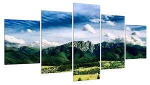 Obraz horské krajiny (150x80 cm)