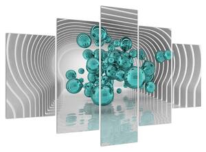 Abstraktní obraz - bubliny (150x105 cm)