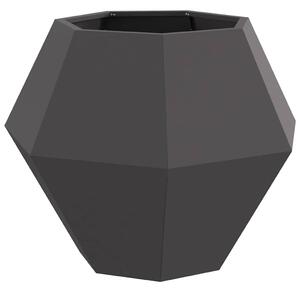 Truhlík Černá 75 x 75 x 60 cm Ocel