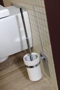 Sapho OLYMP WC štětka nástěnná keramická, chrom