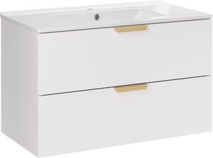 Sada umyvadlo Comad Lava UM-CFP LAVA 80D DP, skříňka Comad Aster White ASTER WHITE 82-80-46-2S