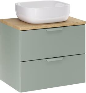 Sada skříňka Comad Aster Green ASTER GREEN 82-60-46-2S, umyvadlo Comad Smile UM-6252SMILE40DP, CREMONA 89-60-46 M