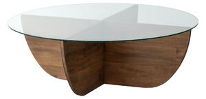 Kalune Design Konferenční stolek Lily Wood z masivu ořech