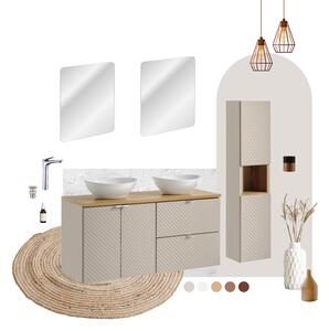 Comad Set koupelnového nábytku Viva Cashmere 60 kašmír/dub evoke (4 kusy nábytku)