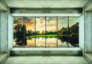 Fototapeta - Výhled na jezero (152,5x104 cm)