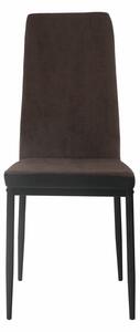 Tempo Kondela Jídelní židle ENRA, tmavě hnědá/černá