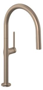 Dřezová baterie Kludi Reef s vytahovací sprškou kartáčovaný bronz 50851N175