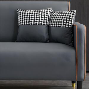 BeComfort pohodlná 3-místná pu-kožená sedačka ve skandinávském stylu 180x63x78cm FUR-1656-2