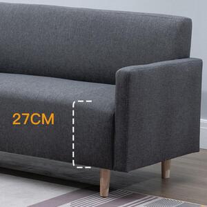 BeComfort pohodlná látková šedá pohovka ve skandinávském stylu pro 3 osoby 170x61x71cm FUR-1657-2