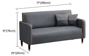 BeComfort pohodlná 3-místná pu-kožená sedačka ve skandinávském stylu 180x63x78cm FUR-1656-2