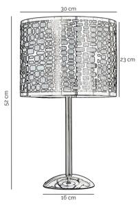 ONLI - Stolní lampa BRUCE 1xE27/15W/230V 52 cm matný chrom