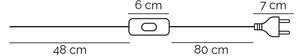 ONLI - Stolní lampa BRUCE 1xE27/15W/230V 40 cm matný chrom