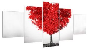 Zamilovaný obraz stromu (150x80 cm)