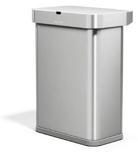 Simplehuman bezdotykový odpadkový koš SENSOR, 58 L, hlasové ovládání, nerezová ocel