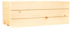 Dřevěný truhlík z masivu - přírodní 40 cm