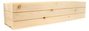 Dřevěný truhlík z masivu - přírodní 70 cm