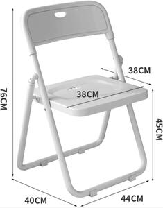 BeComfort rozkládací židle 76x40 cm bílá BV-01