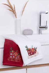 Dárkové balení ručníků #6 Vánoční sáně