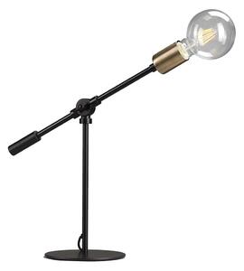 ONLI - Stolní lampa ASTE 1xE27/15W/230V 45 cm černá/zlatá