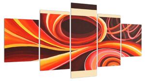 Abstraktní obraz - tvary (150x80 cm)