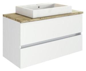 SKŘÍŇKA S UMYVADLEM, bílá, bílá, 100 cm Held - Koupelnové série, Online Only