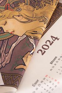 Kuchyňské utěrky Kalendář Alfons Mucha 2024