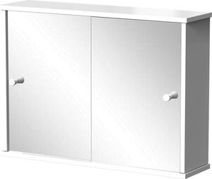 Koupelnová skříňka se zrcadlem Vicco Mireo Bílá 55 x 40 cm se 2 posuvnými dveřmi, Model 55325