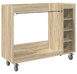 Golfová skříň s kolem Jednobarevný Sonoma dub 120 x 45 x 98 cm