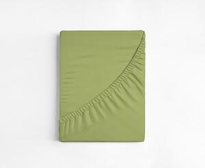 Prostěradlo Středně zelené FROTÉ PREMIUM Froté PREMIUM 90-100 x 200-220/30