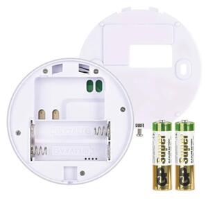Pokojový manuální bezdrátový termostat 230V/16A 2xAA bílá