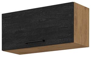 Horní kuchyňská skříňka Virion 80 GU 36 1F (dub lancelot + tmavé dřevo). 1046299