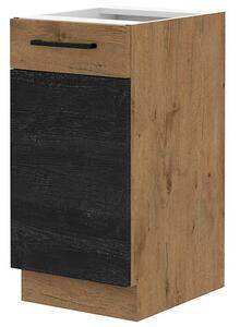 Dolní kuchyňská skříňka Virion 40 D 1F BB (dub lancelot + tmavé dřevo). 1046291