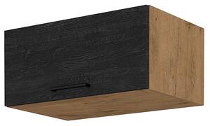 Horní kuchyňská skříňka Virion 80 NAGU 36 1F (dub lancelot + tmavé dřevo). 1046300