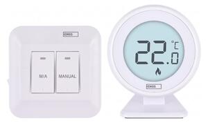 Pokojový manuální bezdrátový termostat 230V/16A 2xAA bílá