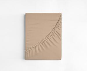 Prostěradlo Světle hnědé FROTÉ PREMIUM Froté PREMIUM 90-100 x 200-220/30