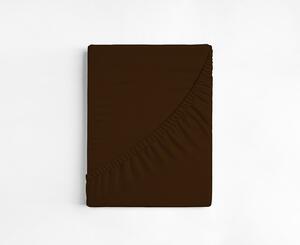 Prostěradlo Tmavě hnědé FROTÉ PREMIUM Froté PREMIUM 90-100 x 200-220/30