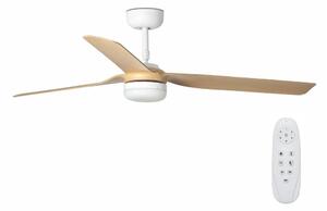 FARO 33816-20 - LED Stropní ventilátor PUNT LED/18W/230V Wi-Fi béžová/bílá + DO