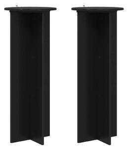 Stojan na rostliny 2 pcs Černá Ø40 x 100 cm Kompozitní dřevo