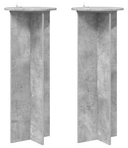 Stojan na rostliny 2 pcs Betonově šedá Ø40 x 100 cm