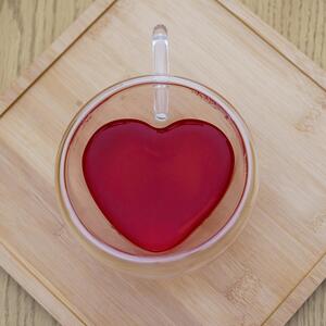 KONDELA Termo sklenice, set 2 ks, šálek Heart ve tvaru srdce, 250 ml, HOTCOOL TYP 3