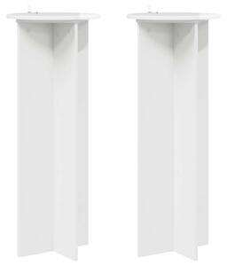 Stojan na rostliny 2 pcs Bílá s vysokým leskem Ø40 x 100 cm