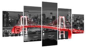 Moderní obraz mostu (150x80 cm)