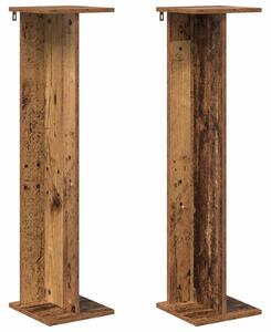 Stojan na rostliny 2 ks Staré dřevo 25 x 25,5 x 100,5 cm