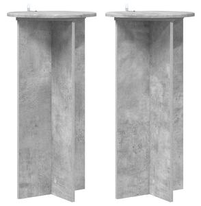 Stojan na rostliny 2 pcs Betonově šedá 40 x 40 x 80 cm