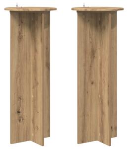 Stojan na rostliny 2 ks Dub artisan Ø40 x 100 cm