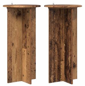 Stojan na rostliny 2 pcs Staré dřevo 40 x 40 x 80 cm