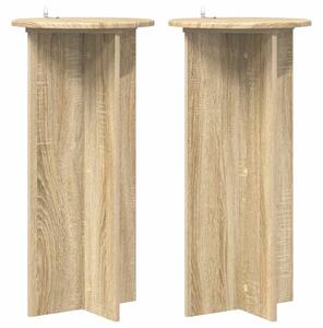Stojan na rostliny 2 pcs Dub sonoma 40 x 40 x 80 cm